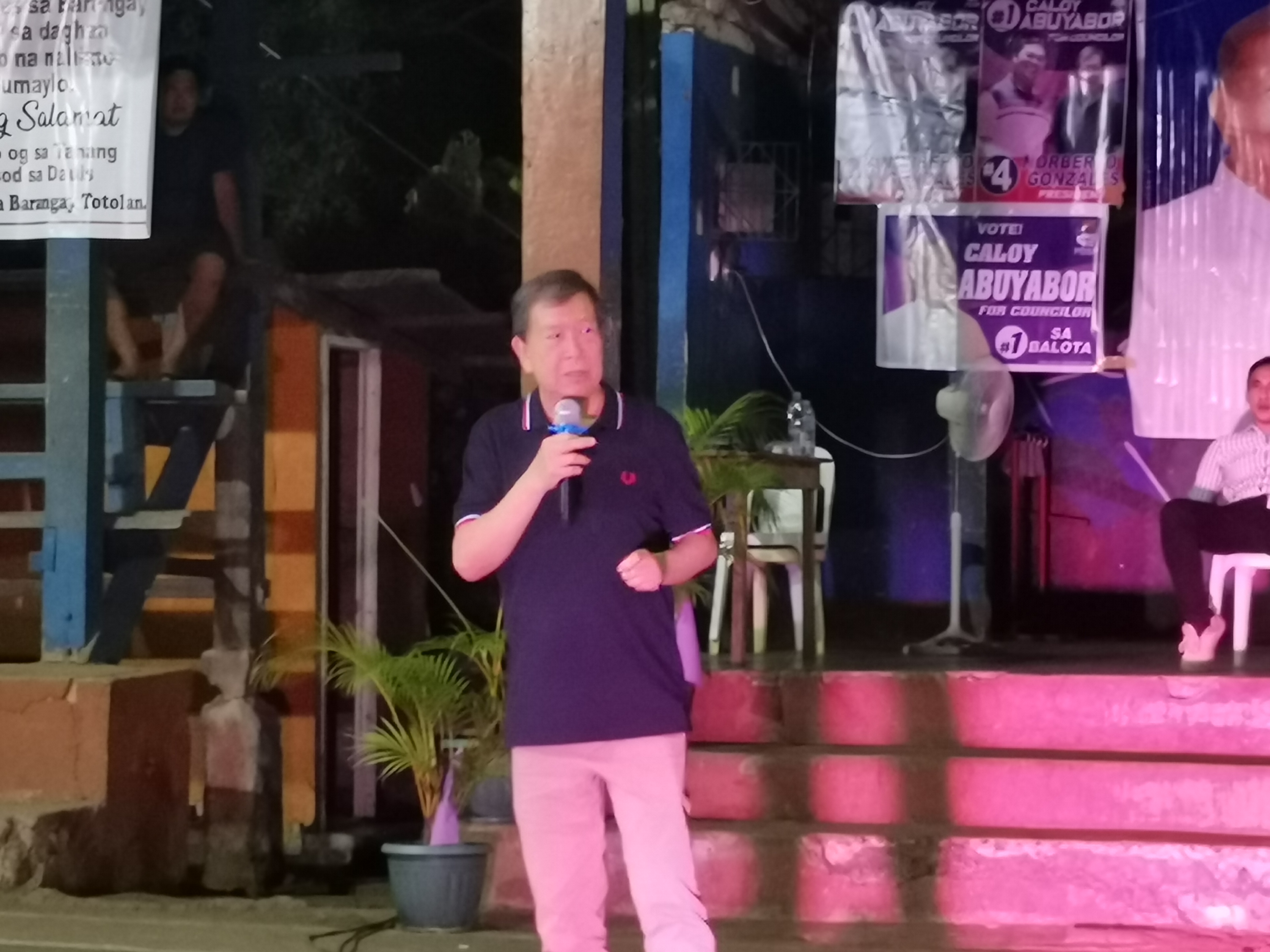 Norberto Gonzales barnstorms Bohol