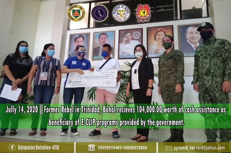 Ex-NPA member receives cash assistance