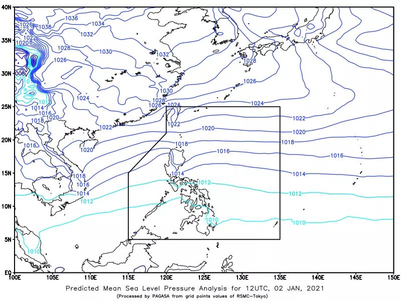 LPA spotted east of Samar