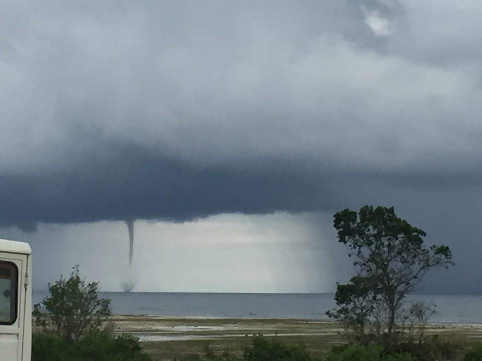 2 waterspouts spotted over Baclayon Sea