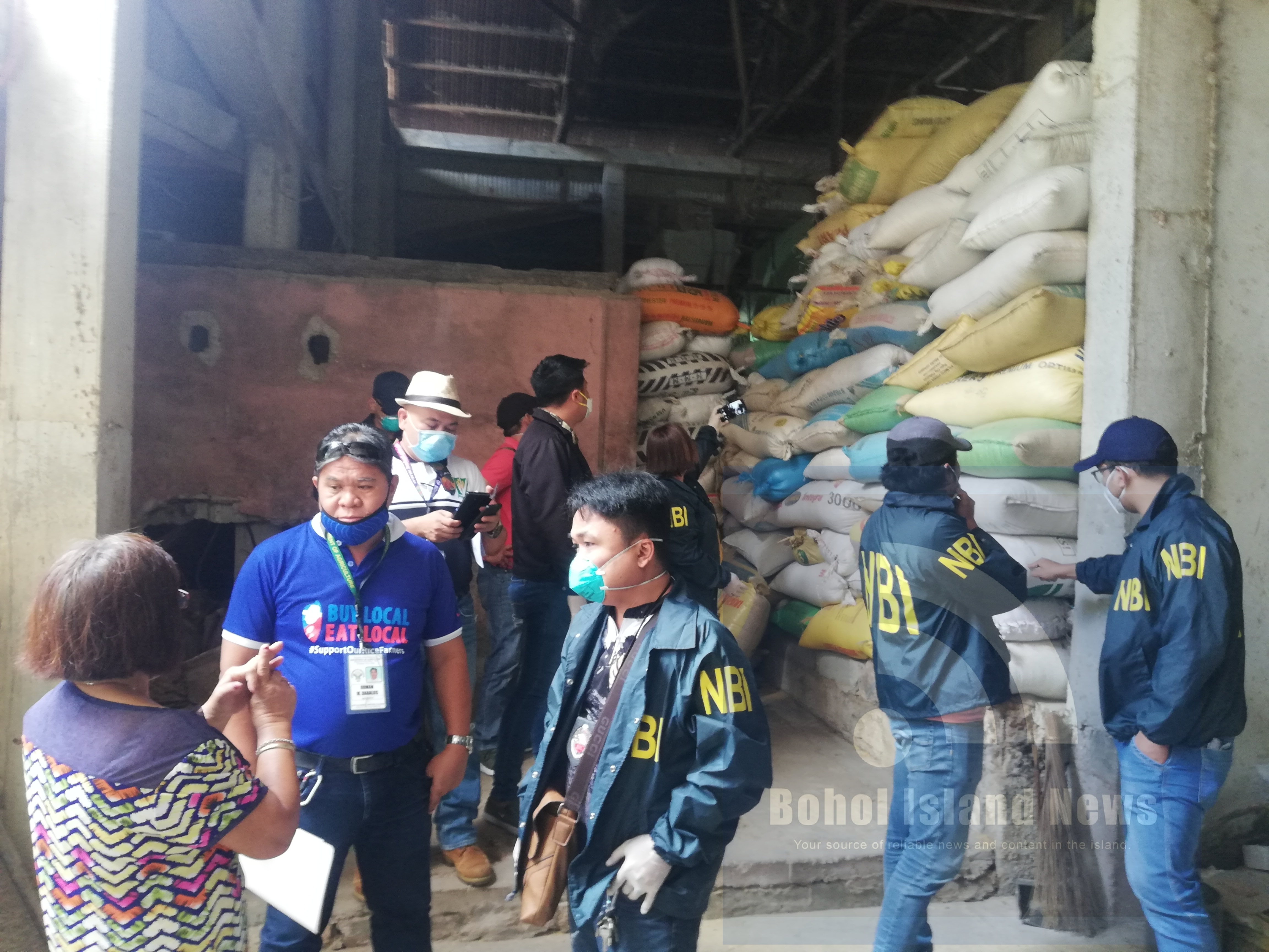NBI-7 and DA making the rounds to check on rice hoarding