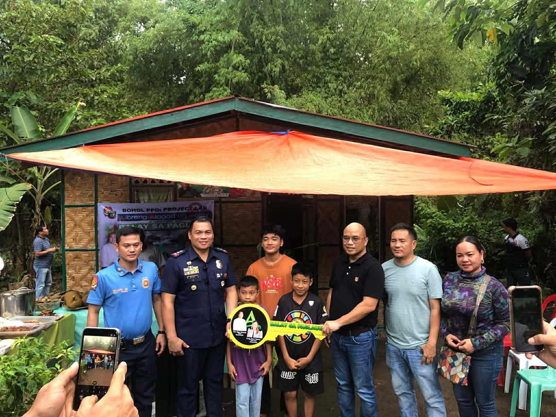 Teen working student gets new home through PNP Bohol’s ‘Libreng Alagad ug Balay’ program