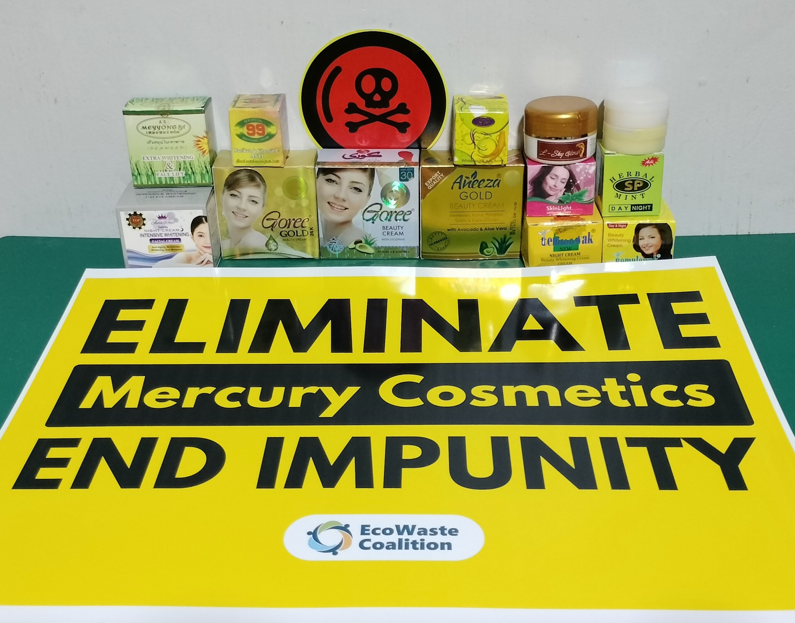 EcoWaste Coalition tags 13 skin lightening products adulterated with toxic mercury