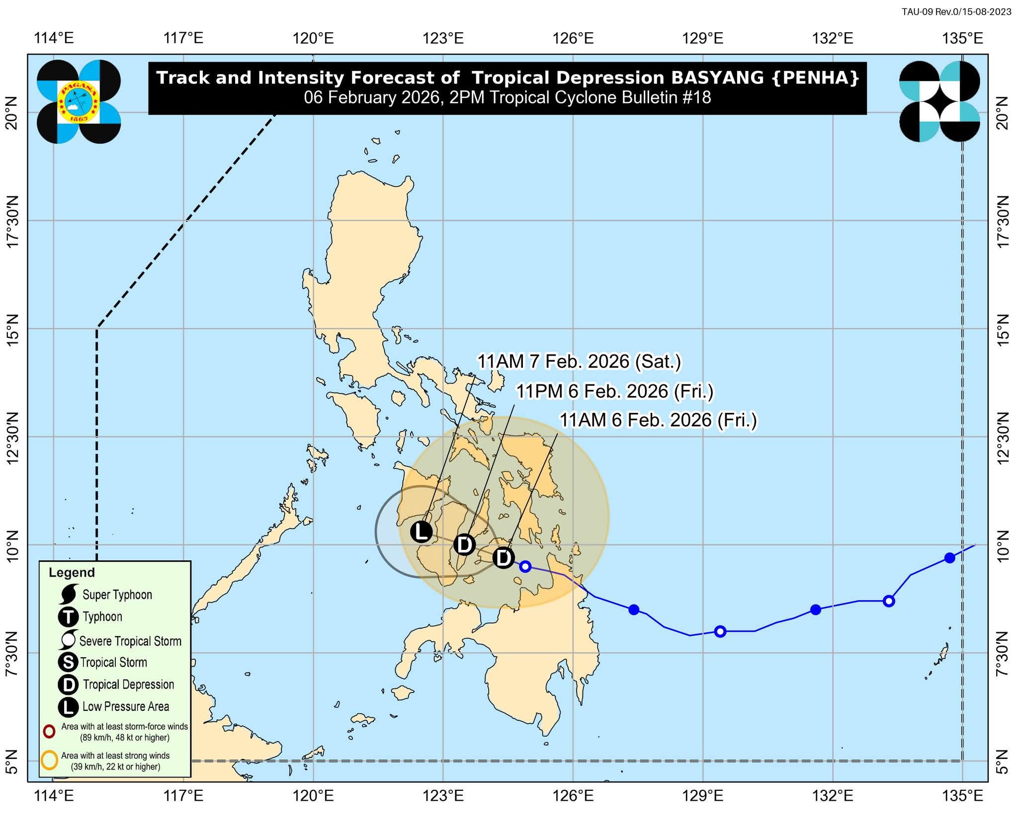 Basyang makes landfall in Bilar, Bohol