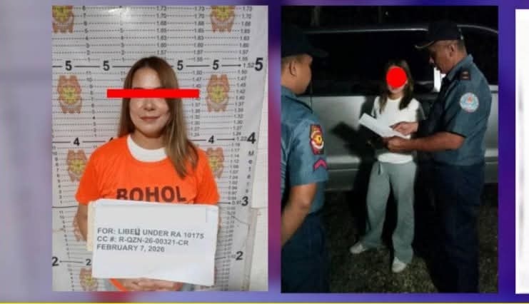 Businesswoman arrested in Baclayon over cyberlibel case