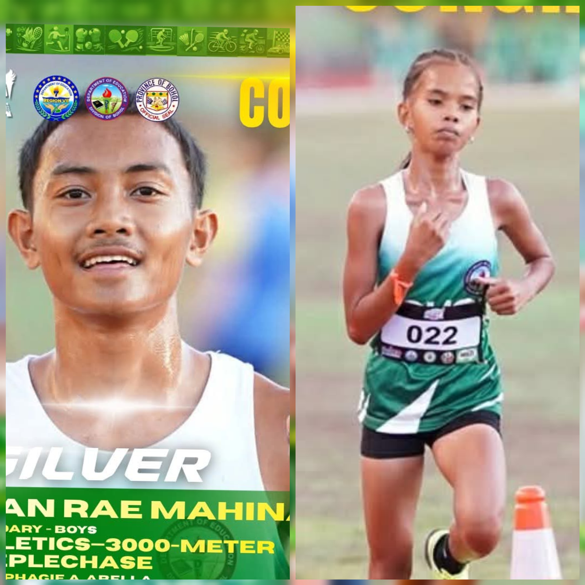 Bohol runners bag silver medals in CVIRAA 2026 athletics