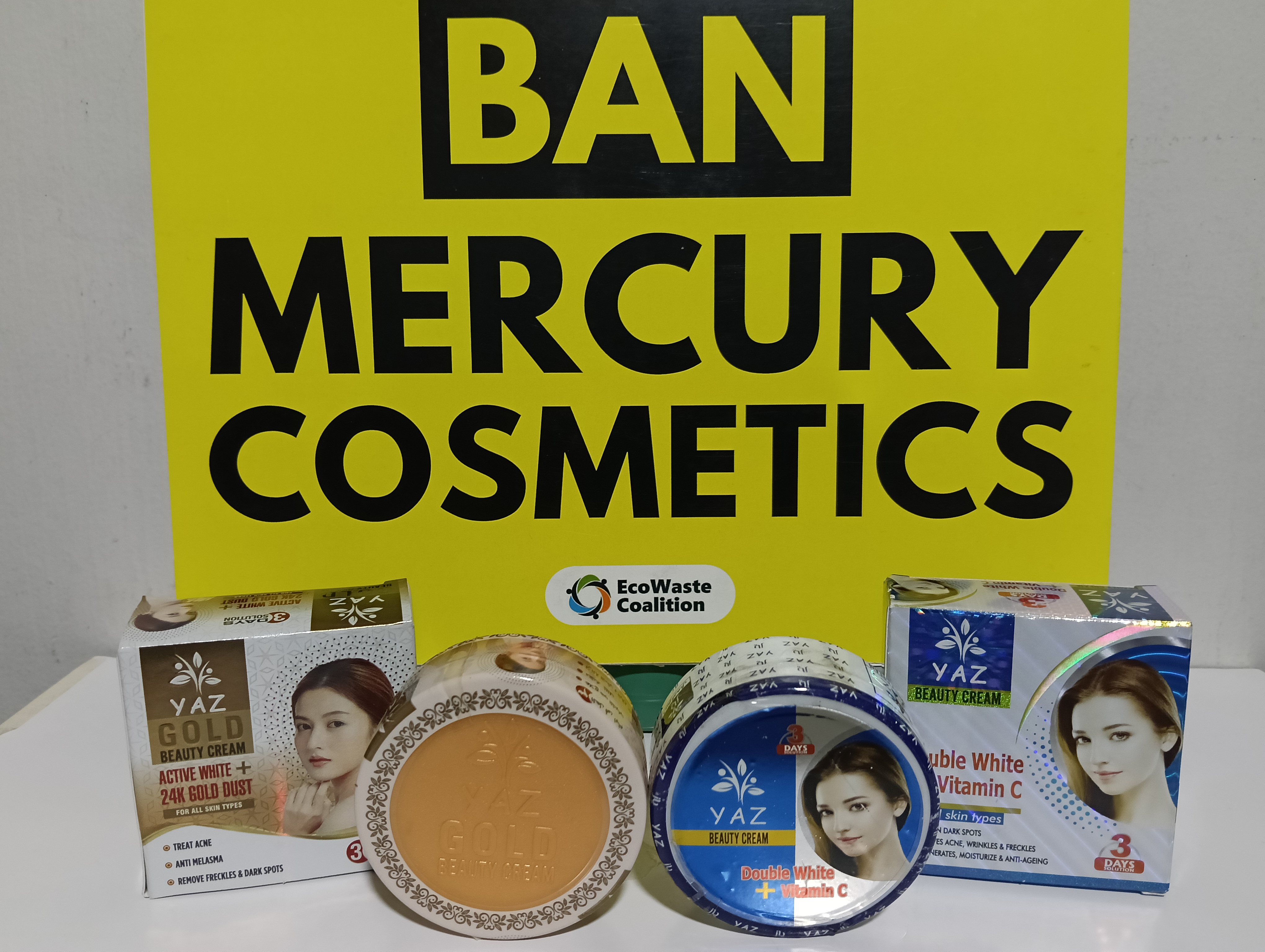 EcoWaste Coalition discovers high levels of mercury in two more Pakistan-made beauty creams