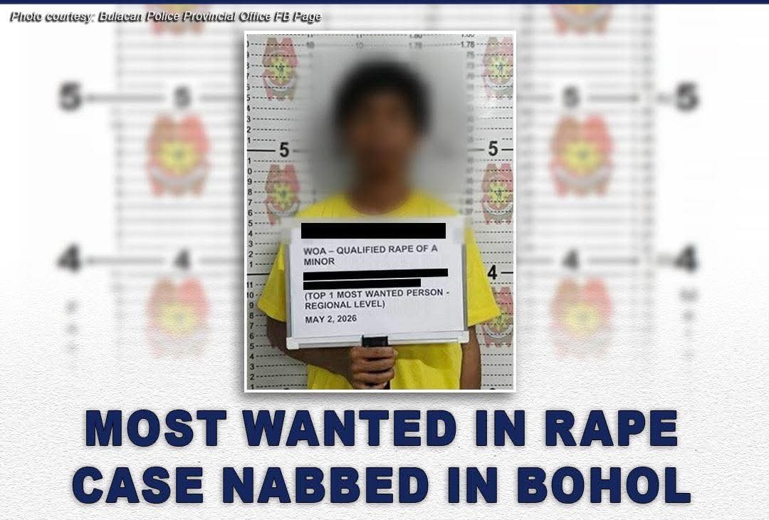 Top Regional Most Wanted for rape arrested in Bohol manhunt