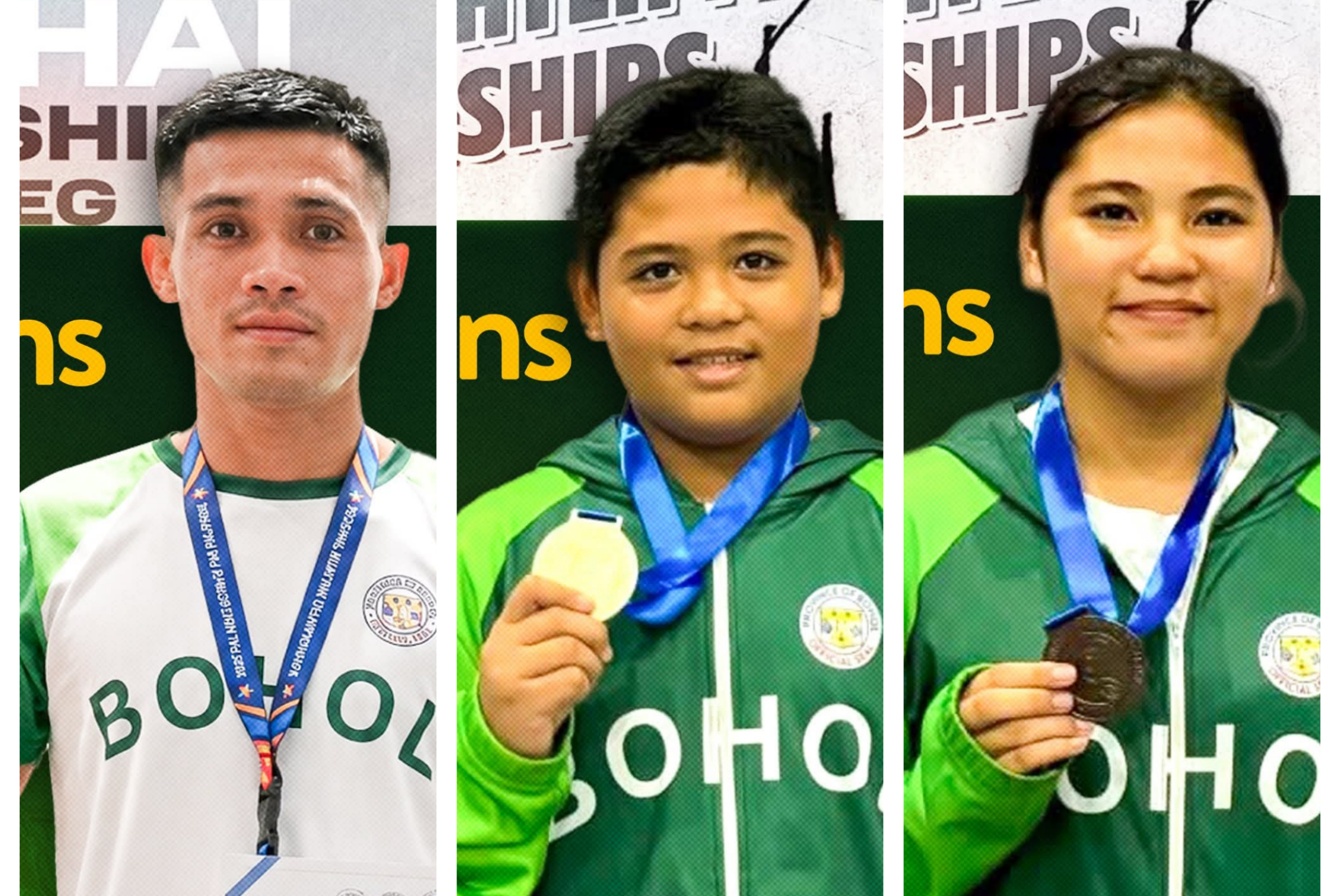 Boholano athletes win medals in national weightlifting, regional Muay Thai championships