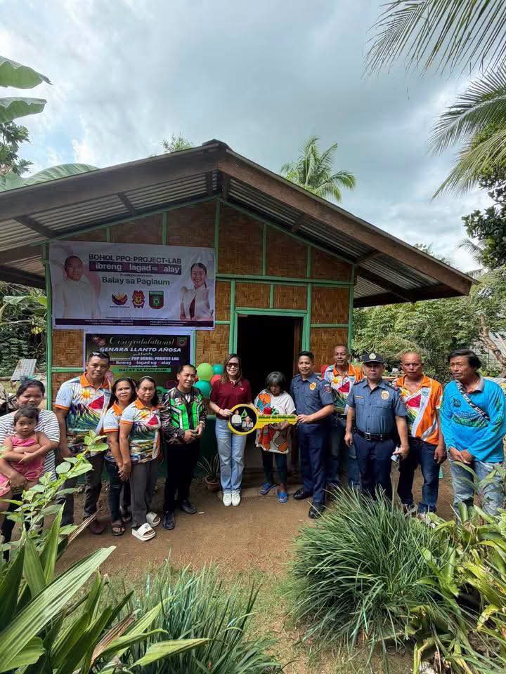 Widow in Sagbayan receives new home under Bohol police’s LAB project