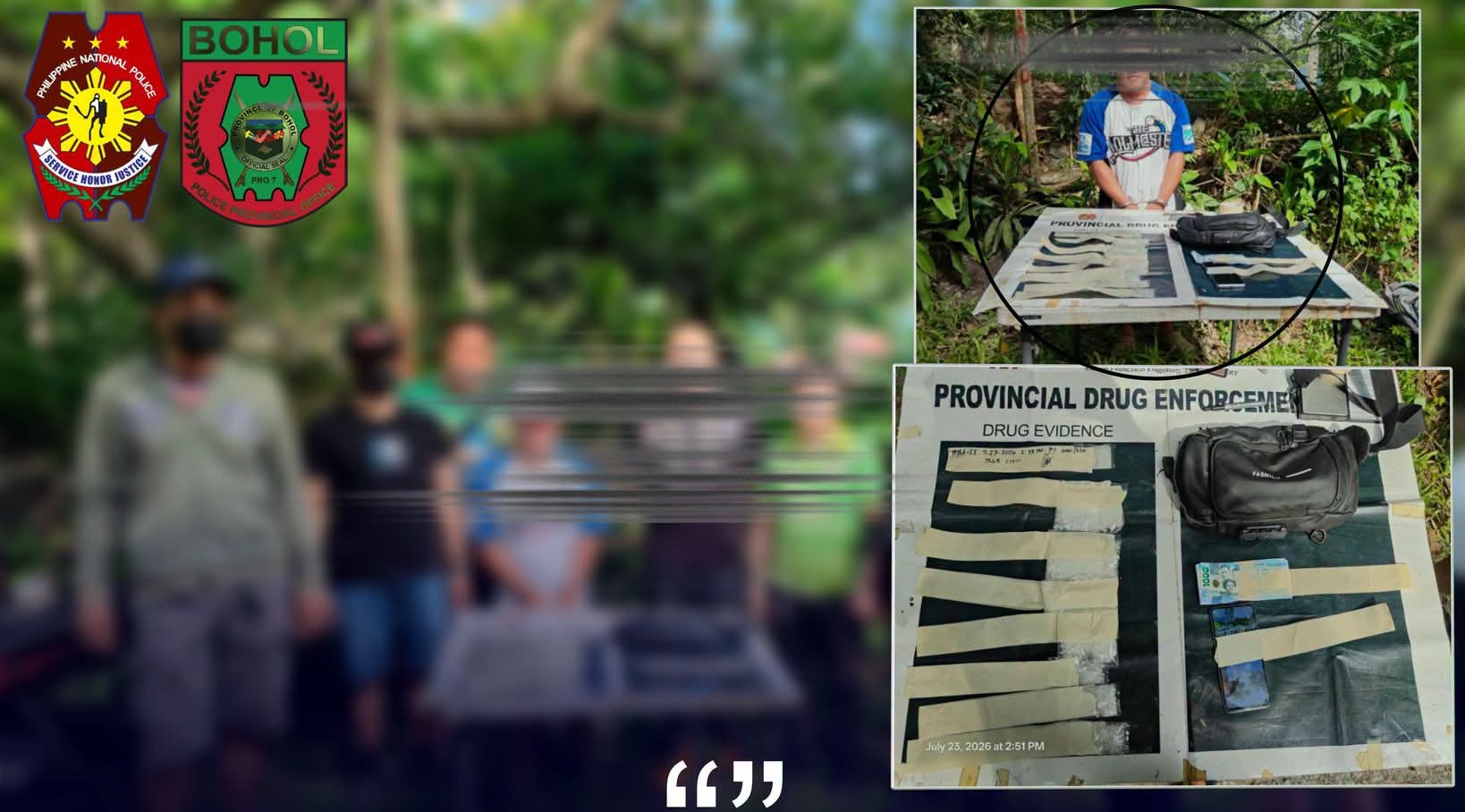 Police seize P2.55 million worth of suspected shabu in Tagbilaran buy-bust